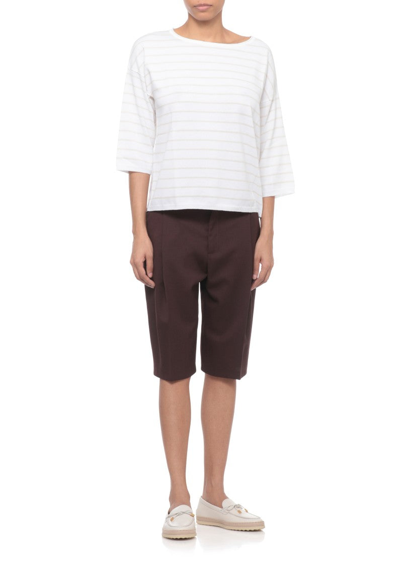 Tod's Ivory Rafia Detail Leather Loafers
