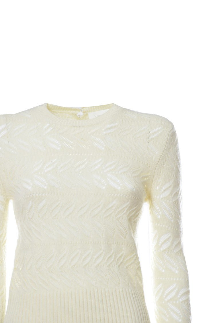 Sportmax Pullover Briose In Cashmere E Lana Avorio