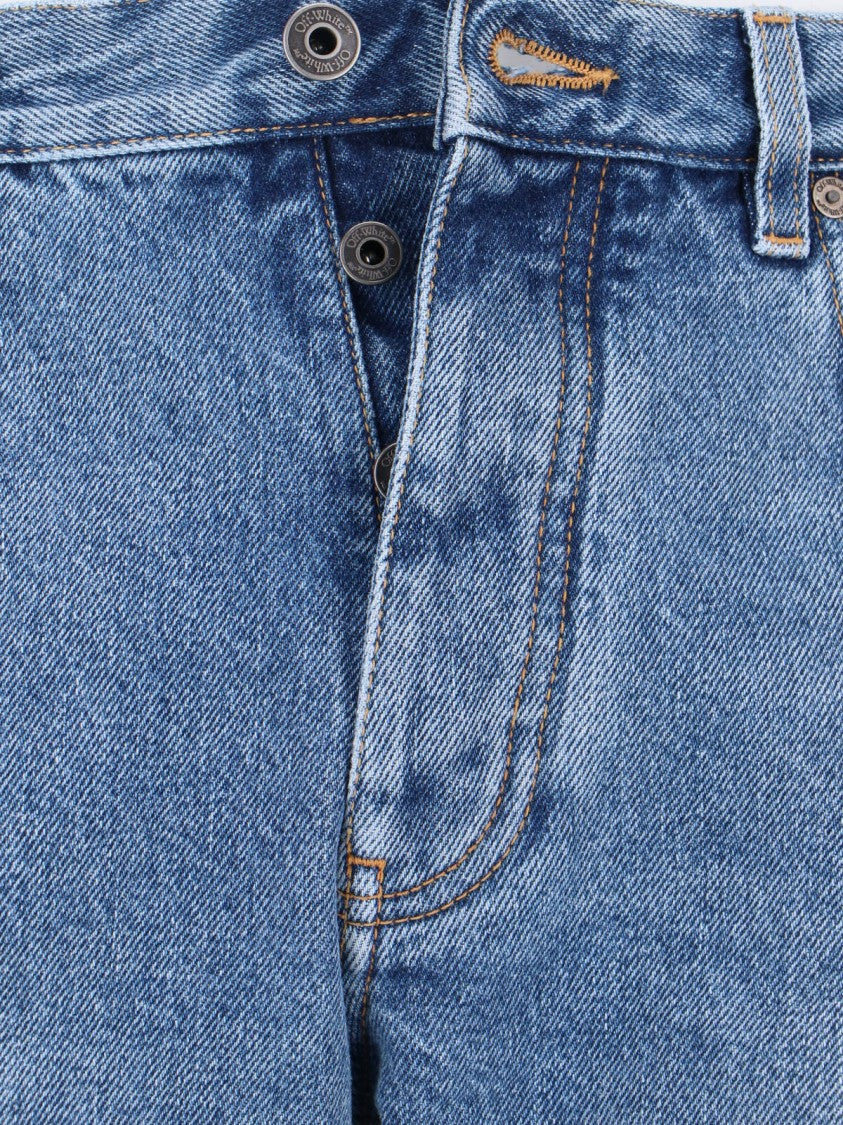 Off-White "Half-Arrow" Straight Jeans – Blue