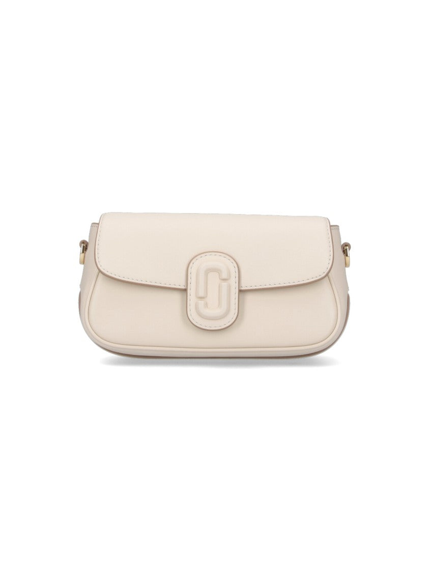 Marc Jacobs Structured Minimalist Shoulder Bag With Logo Clasp