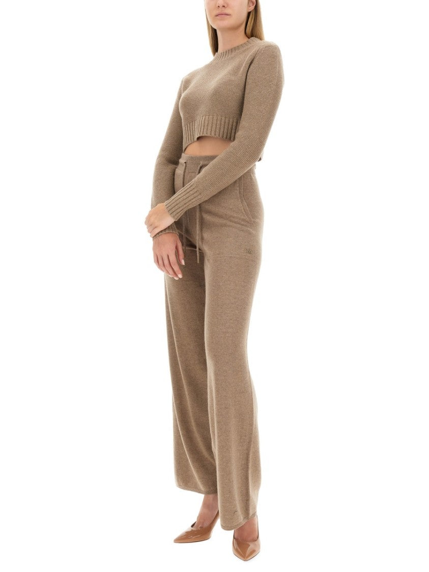 Max Mara Fitted Cropped Cashmere Shirt With Timeless Design