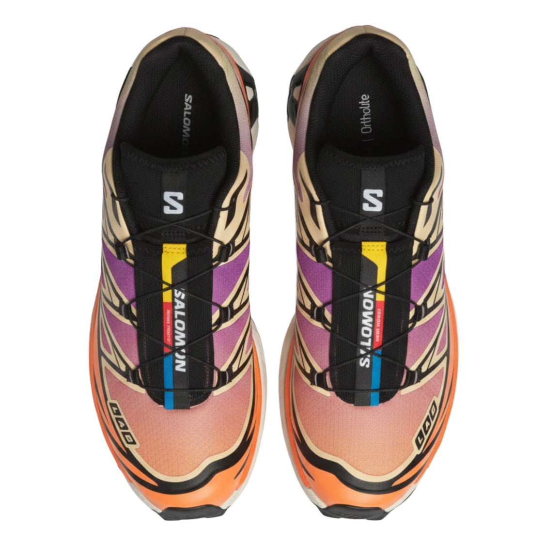 Salomon Multi-Colored Mesh Xt-6 Sneakers With Drawstring Closure