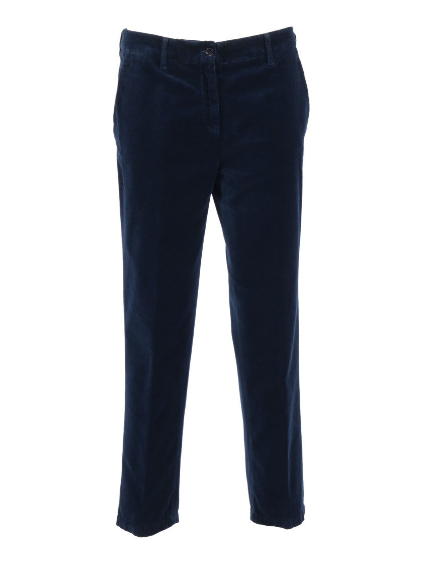 Aspesi Tailored Blue Long Pants With Classic Design