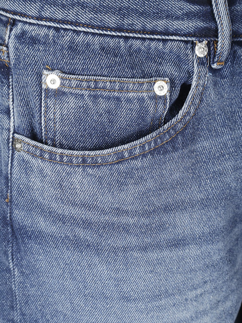 A.P.C. Medium Wash Wide Leg Jeans