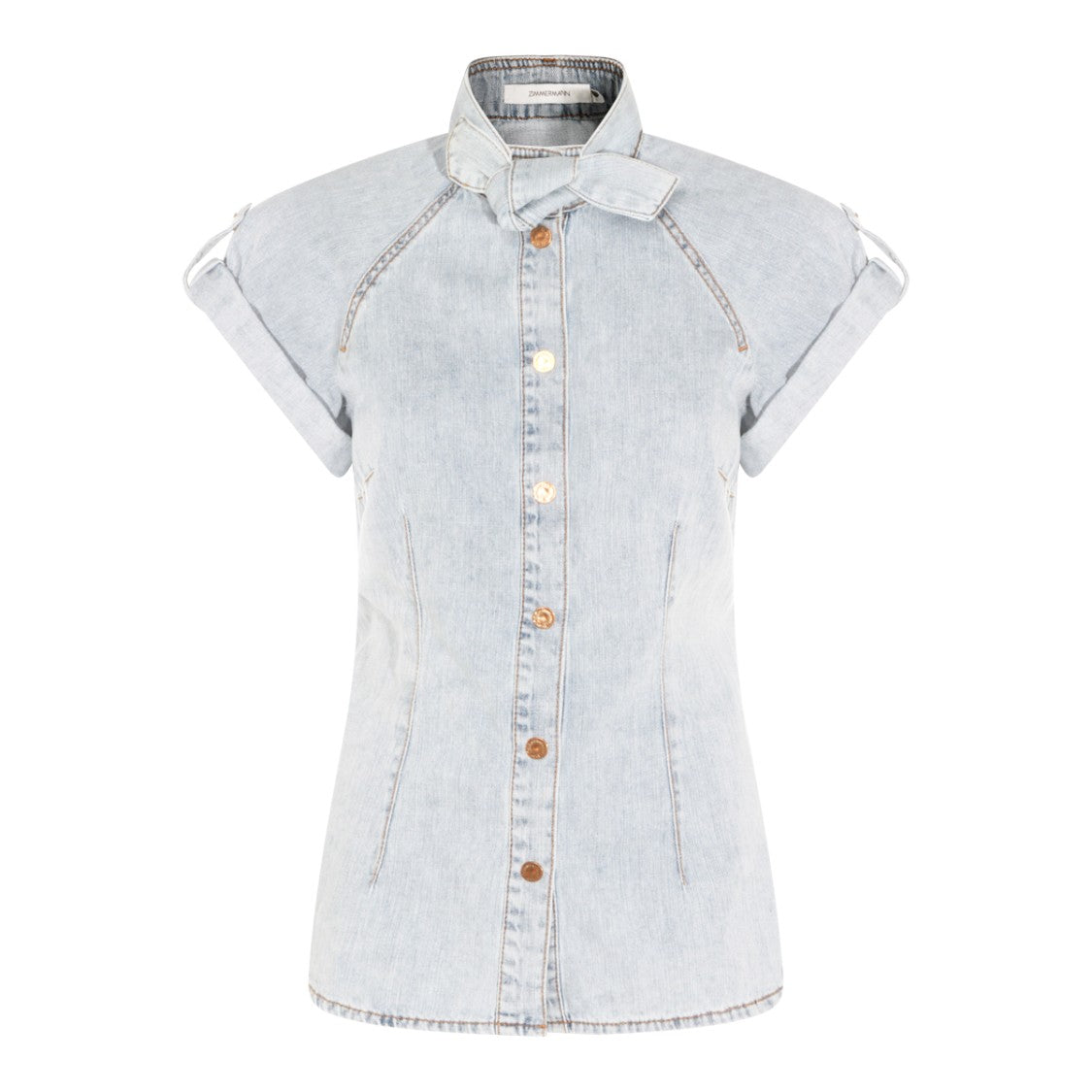 Zimmermann Light Blue Cotton Shirt