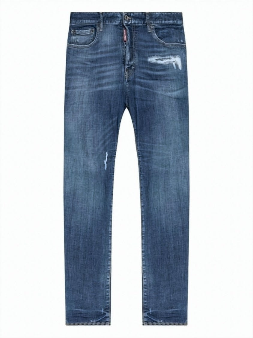Dsquared2 Straight-Leg Distressed Denim Pants