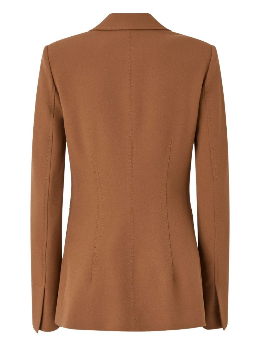 Pinko Structured Single-Breasted Blazer With Notched Lapel