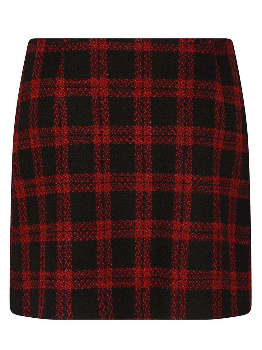 Pinko Grevillea Plaid Pattern Mini Skirt