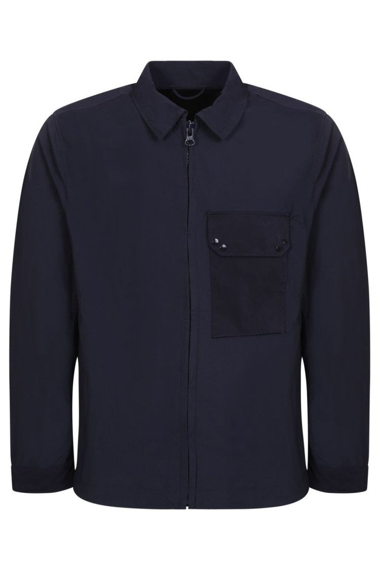 Ten C Black Jacket With Front Zipper