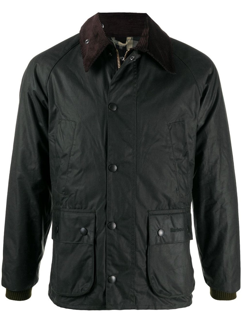 Barbour Dark Green Corduroy Collar Jacket