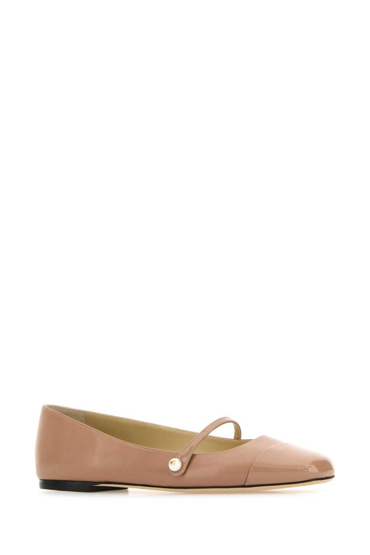 Jimmy Choo Skin Pink Nappa Leather Ballerinas