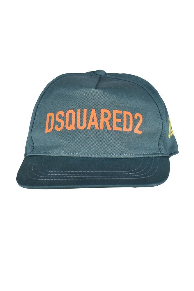 Dsquared2 Military Green Cap With Orange Logo
