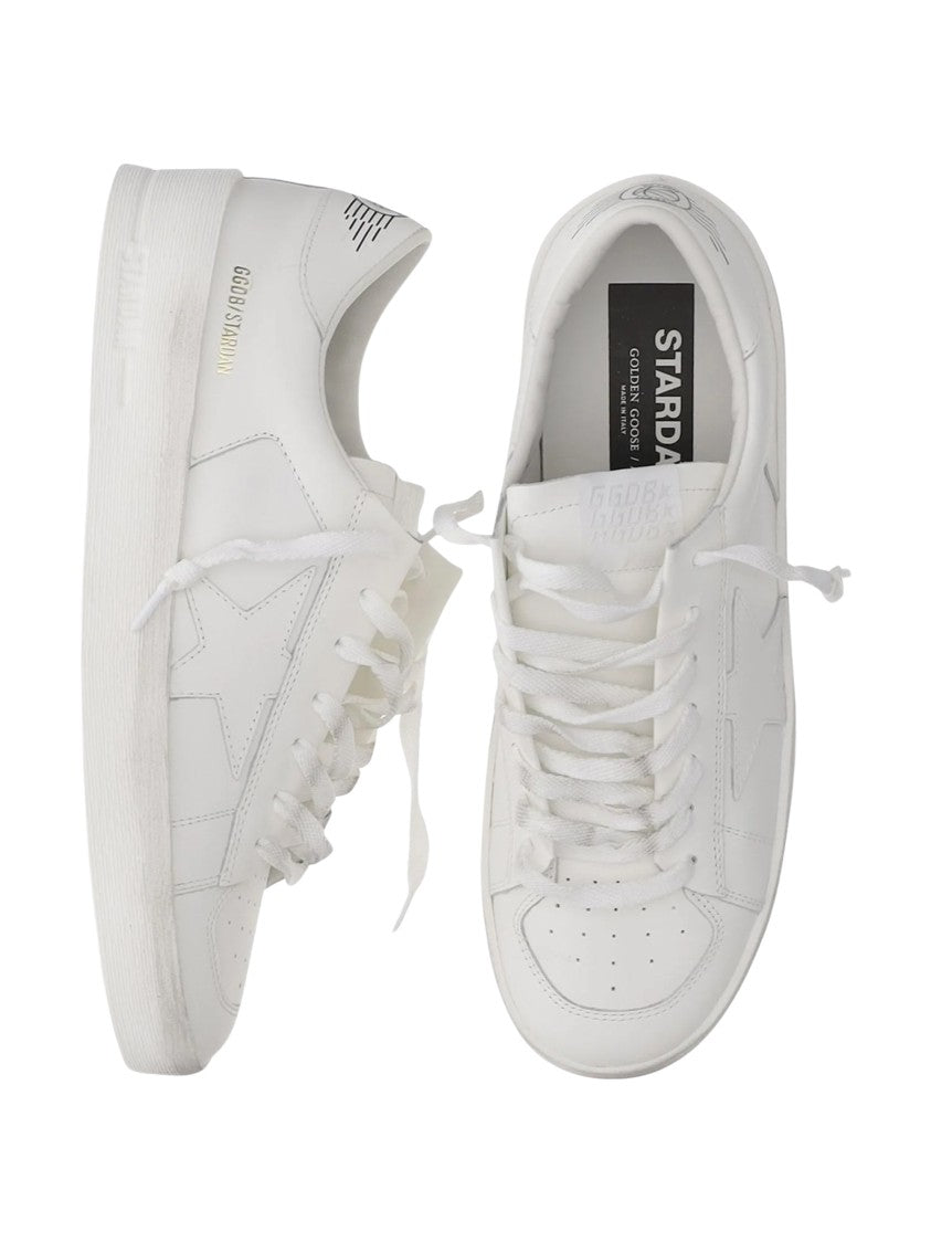 Golden Goose White Star Patch Stardan Leather Sneakers