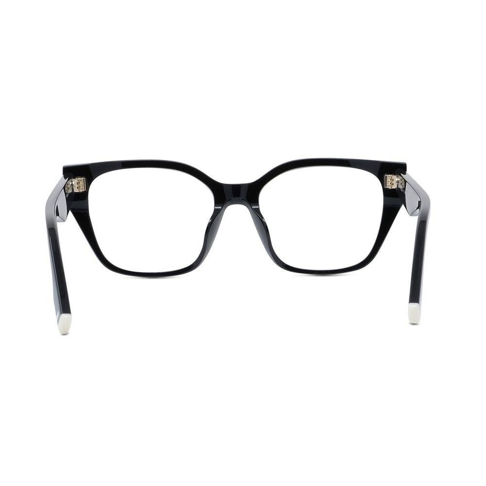 Fendi Way Rectangular Black Acetate Eyeglasses