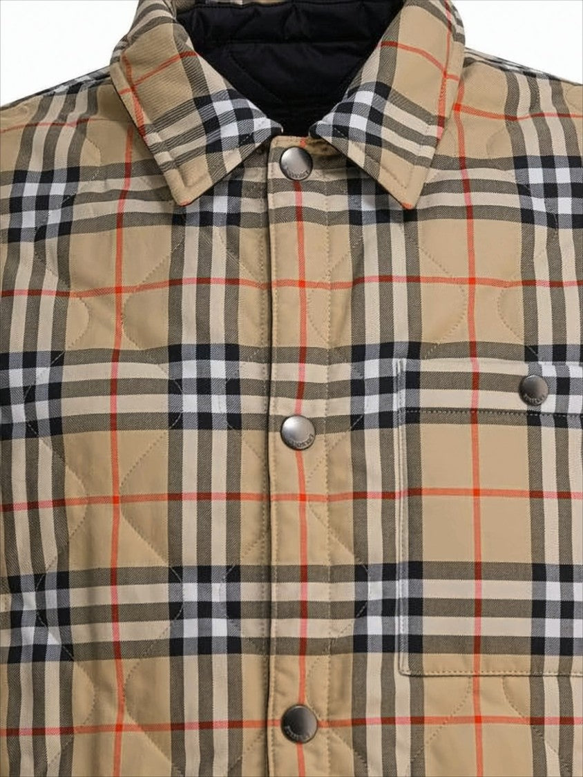 Burberry Reversible Quilted Jacket With Classic Check