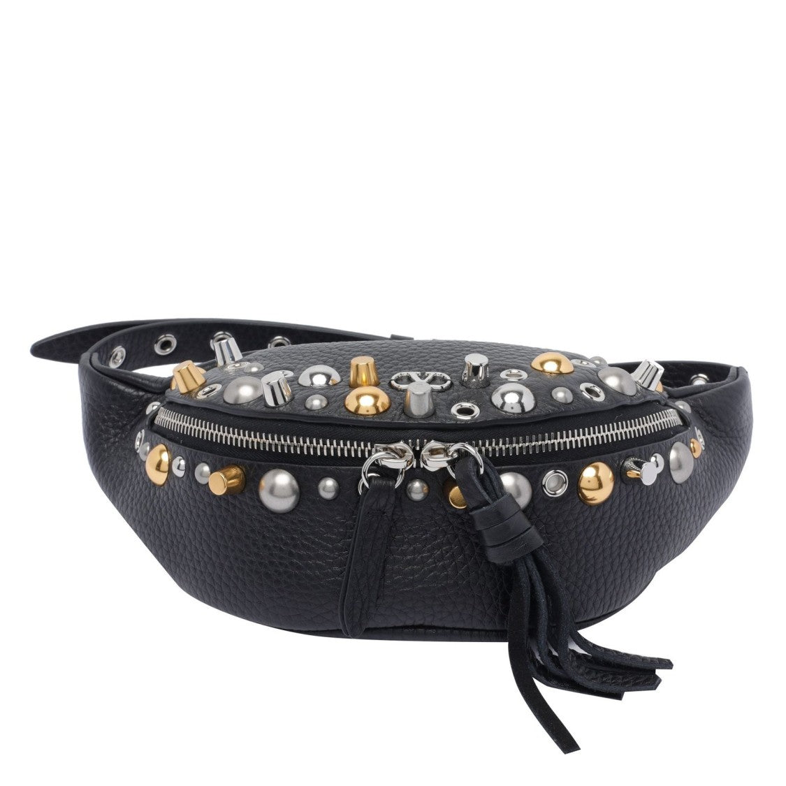 Valentino Garavani Crescent-Shaped Crossbody Bag With Metallic Studs