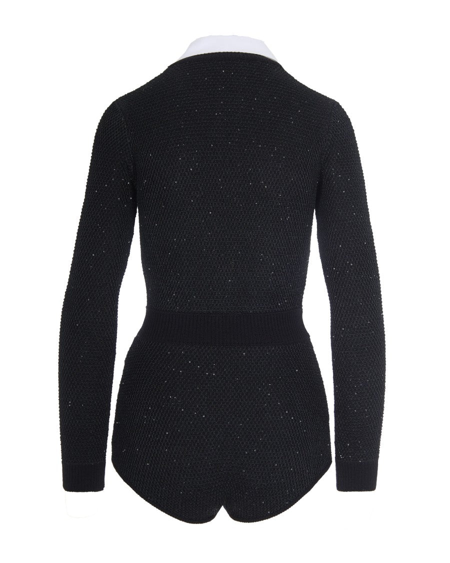 Elisabetta Franchi Black Elegant Jumpsuit