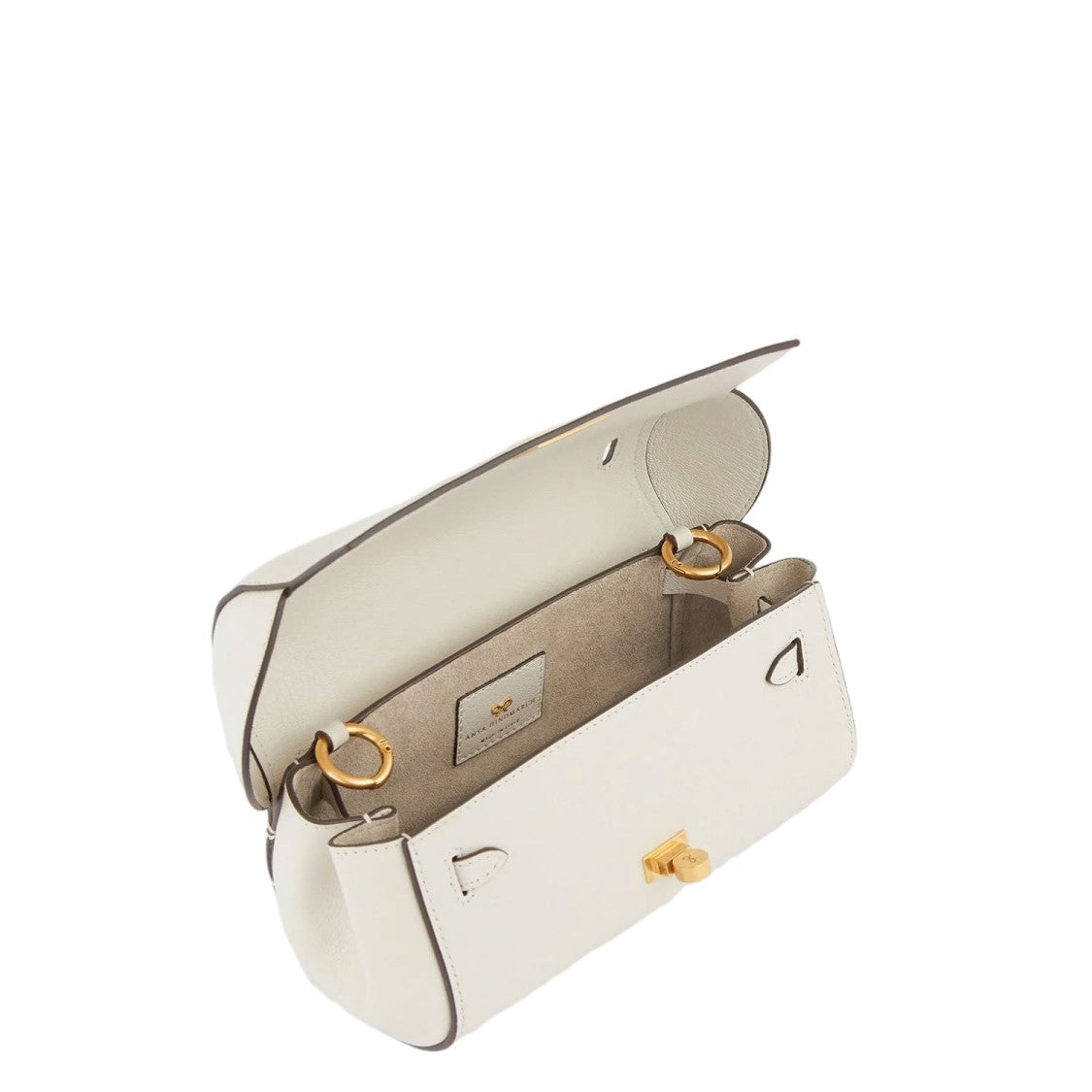 Anya Hindmarch High-Shine Capra Leather Tube Bag