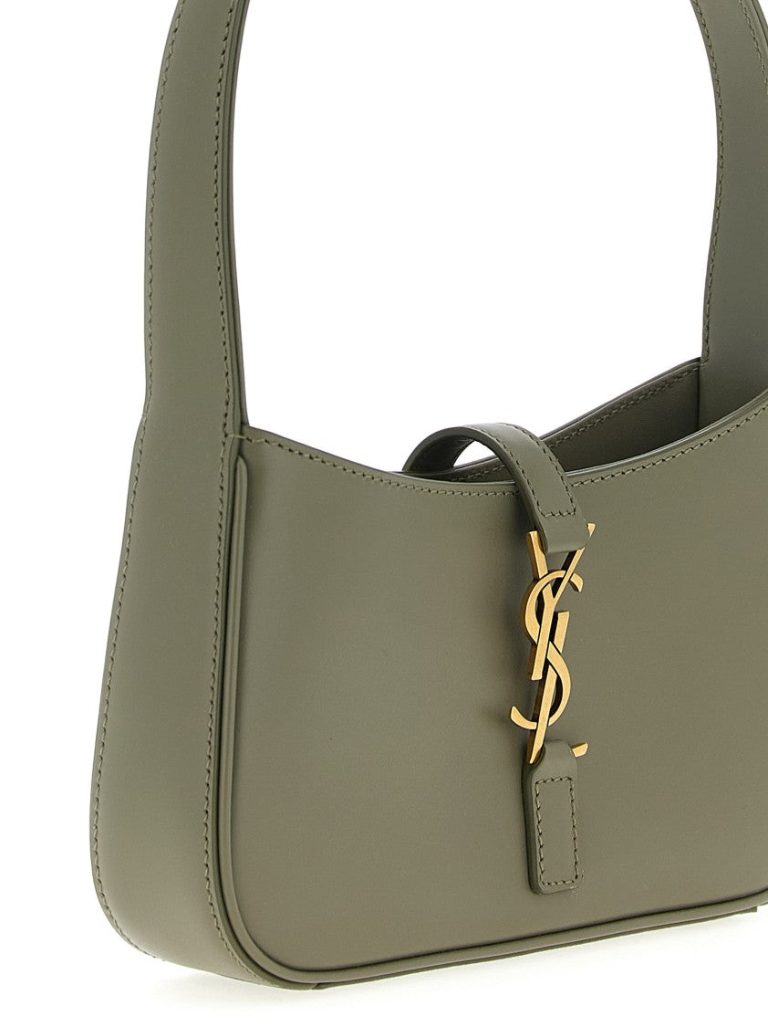 Saint Laurent Mini Leather Handbag With Hook Closure