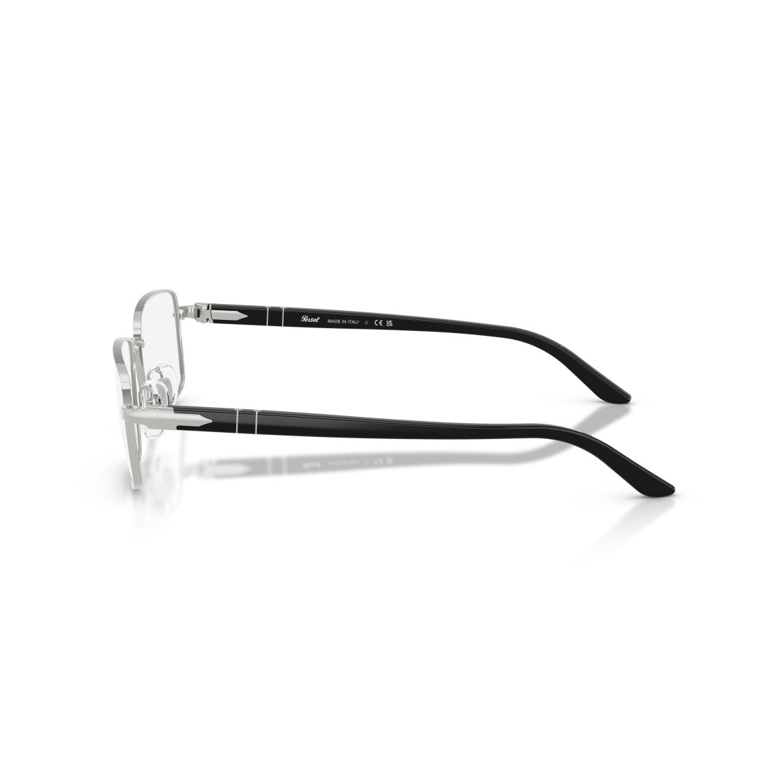 Persol 0Po1029v  Rectangular Metal Frame Eyeglasses With Adjustable Nose Pads