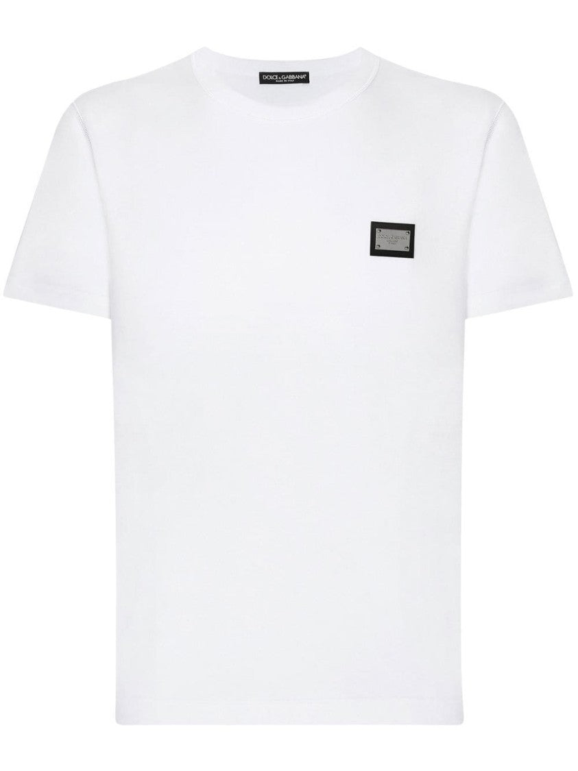 Dolce & Gabbana Logo-Tag Cotton T-Shirt