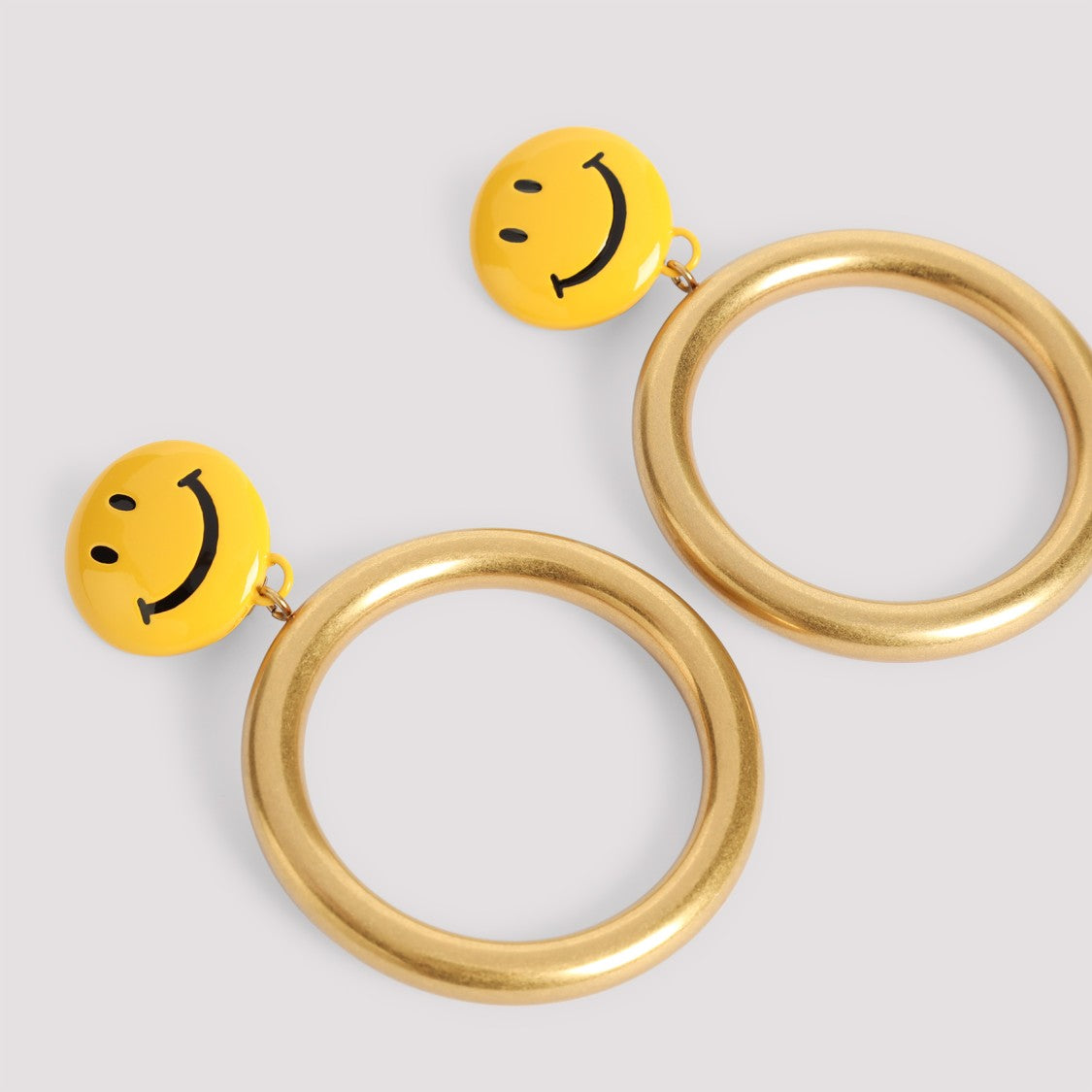 Moschino Gold Brass Earrings