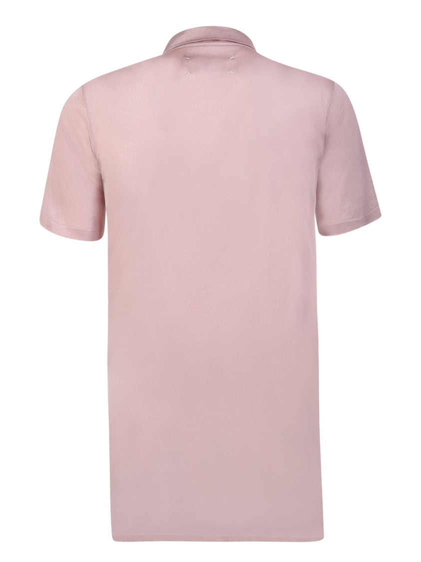 Maison Margiela Pink Polo Shirt