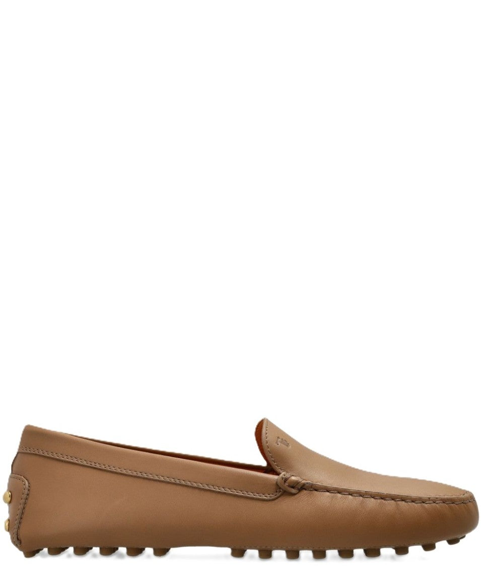 Tod's Minimalist Leather Loafers With Moccasin Toe Design