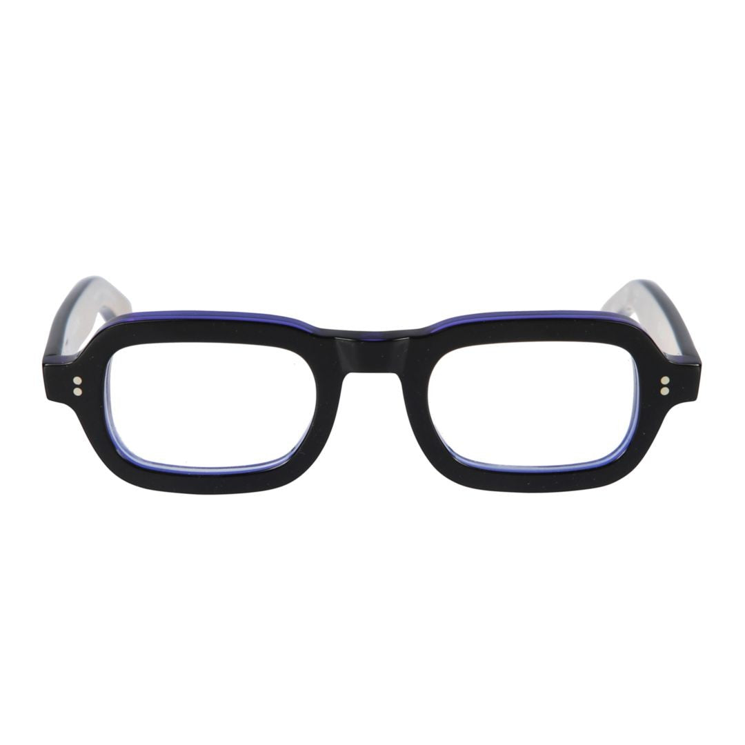 Kador Roky Bold Rectangular Frame Eyeglasses With Metallic Dot Details