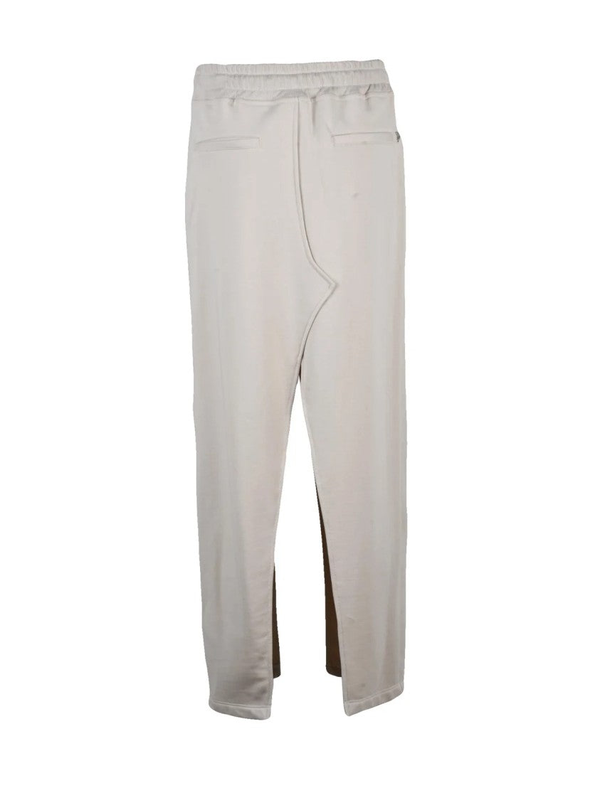 Dondup Beige Cotton Polyester Women Crop Pants