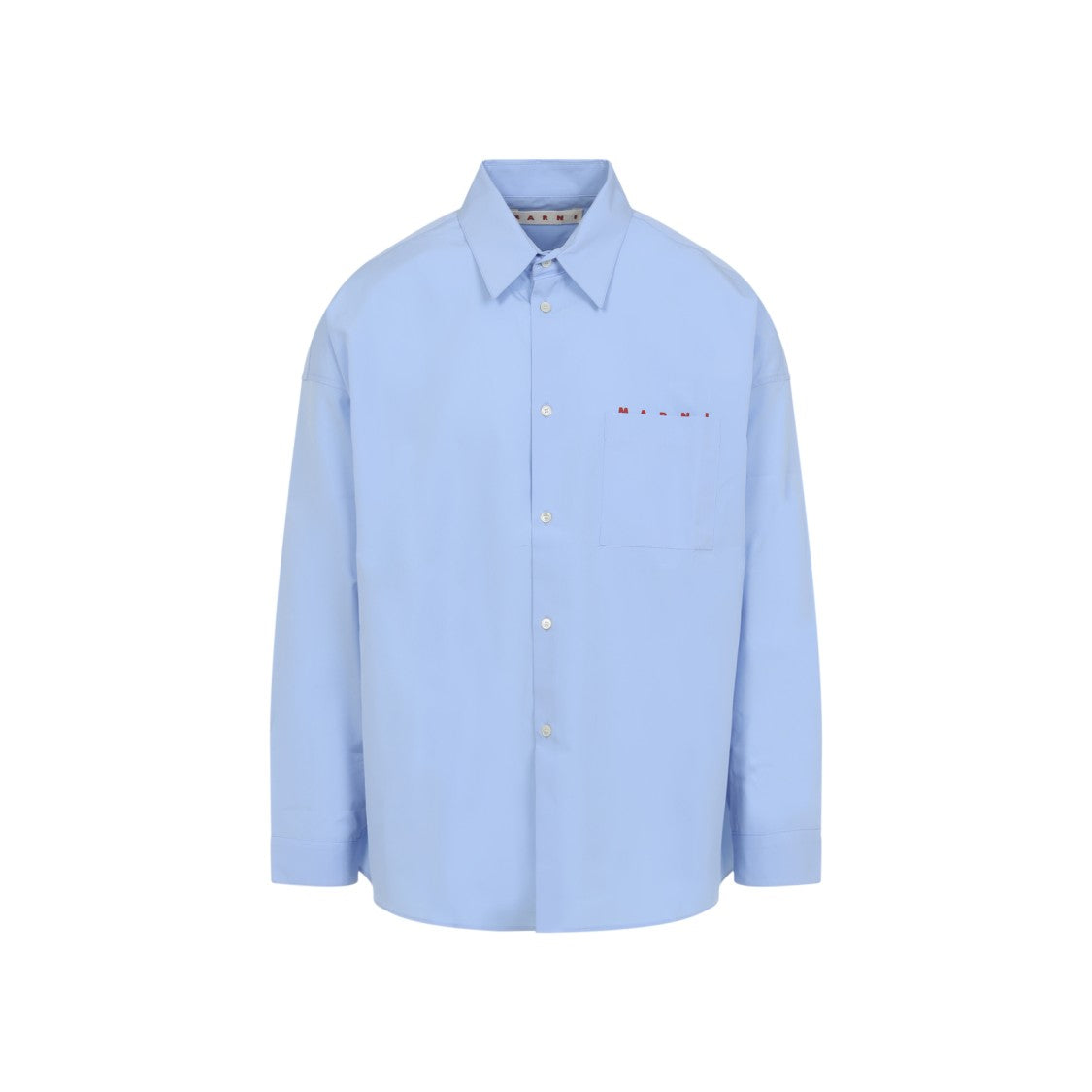 Marni Blue Cotton Shirt With Relaxed Fit