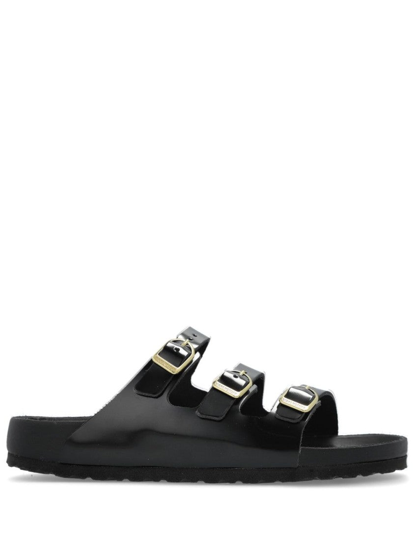 Birkenstock Black Slip-On Sandal With Adjustable Buckle Straps