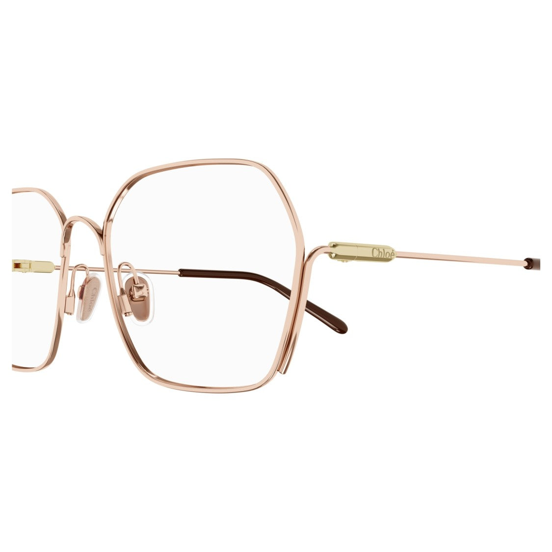 Chloé Ch0208o Delicate Rose Gold Metal Frame Eyeglasses