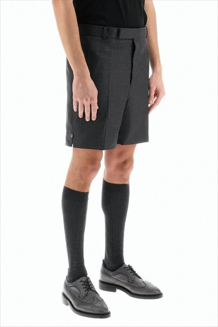 Thom Browne Tailored Wool Shorts With Minimalist Design