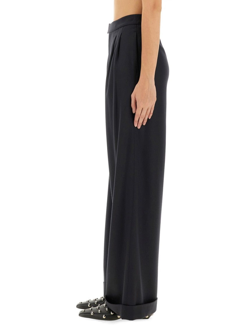 Zona20 Milano Wide Leg Tailored Pants With Clean Waistband