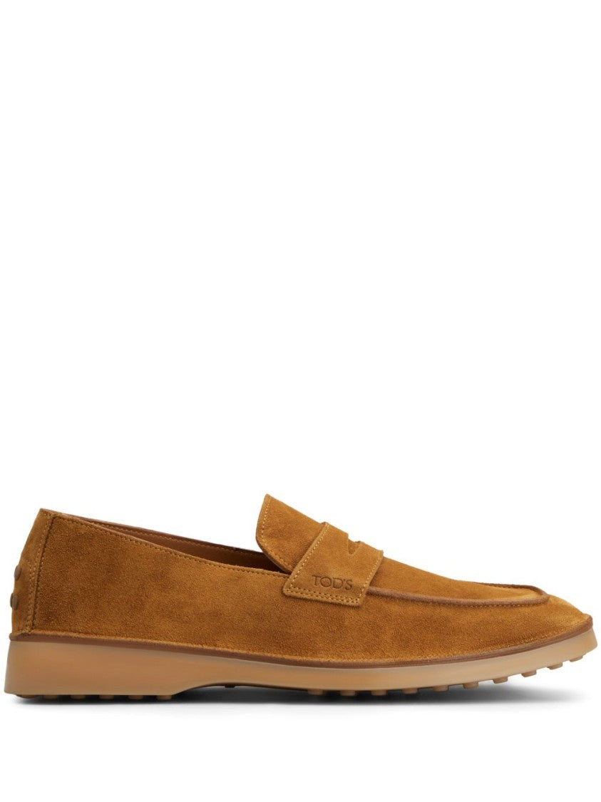Tod's Caramel Brown Gommino Penny Slot Loafers
