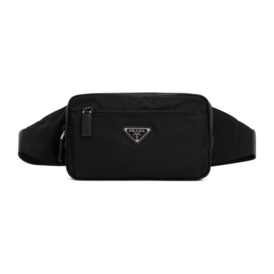 Prada Black Re-Nylon And Saffiano Belt Bag