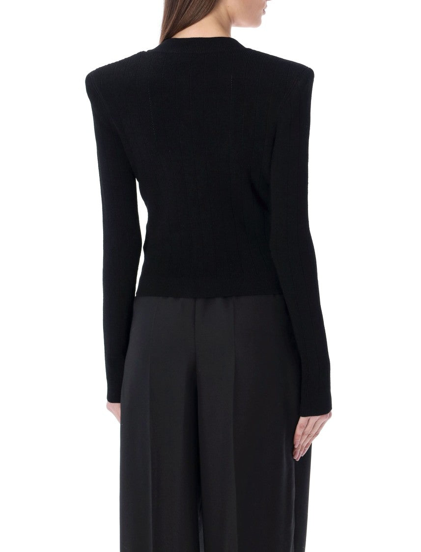 Balmain Classic V Neck Cardigan