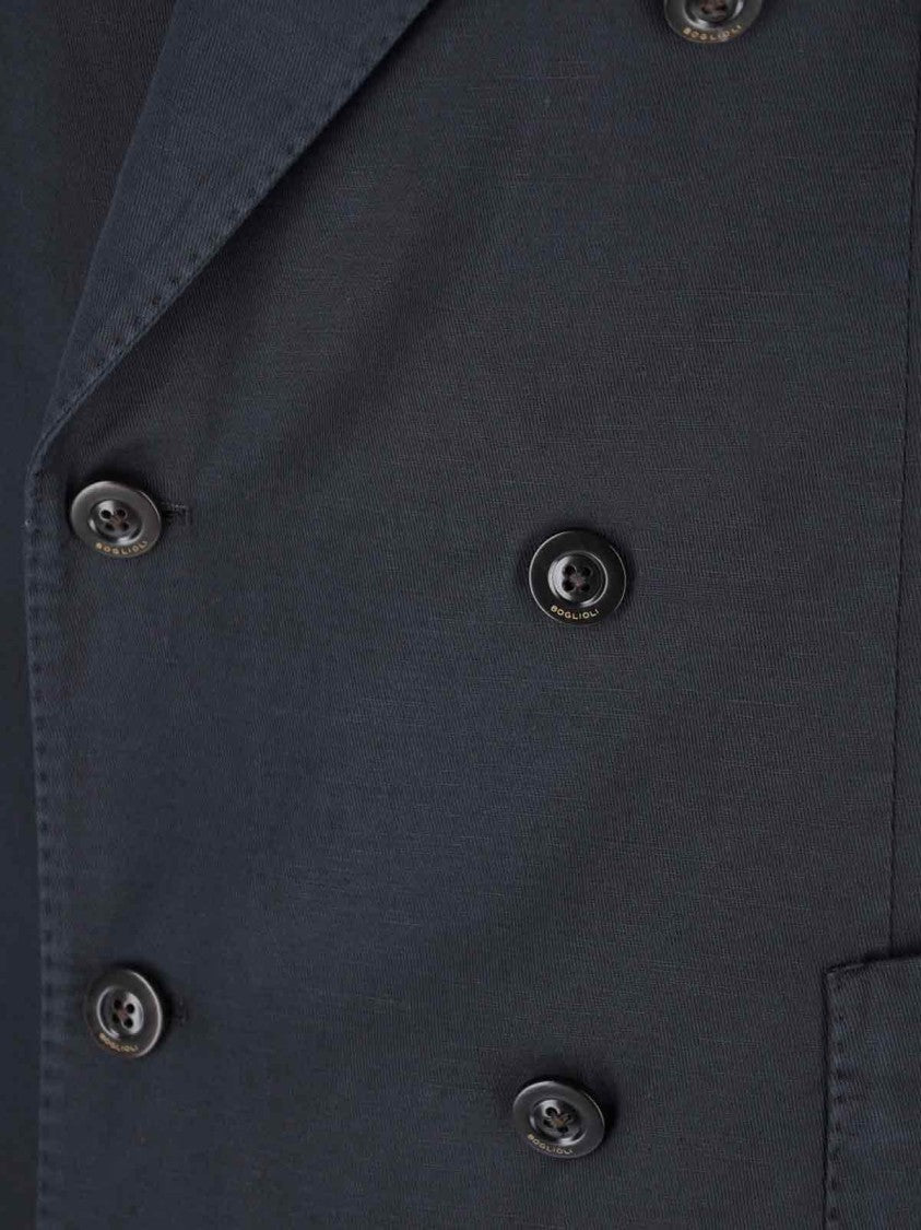 Boglioli Double-Breasted Suit – Navy