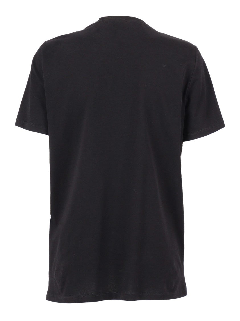 Elisabetta Franchi Short Sleeve Cotton Top With Classic Neckline