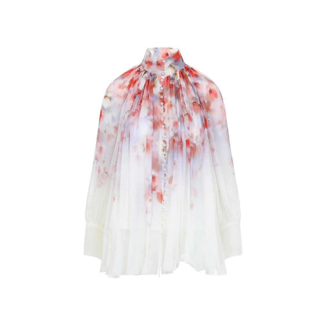 Zimmermann Crush Smock White Viscose Blouse