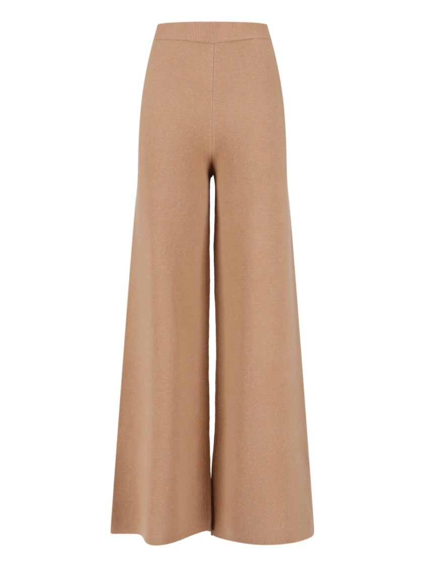 Max Mara Wide-Leg Pants With Ribbed Waistband