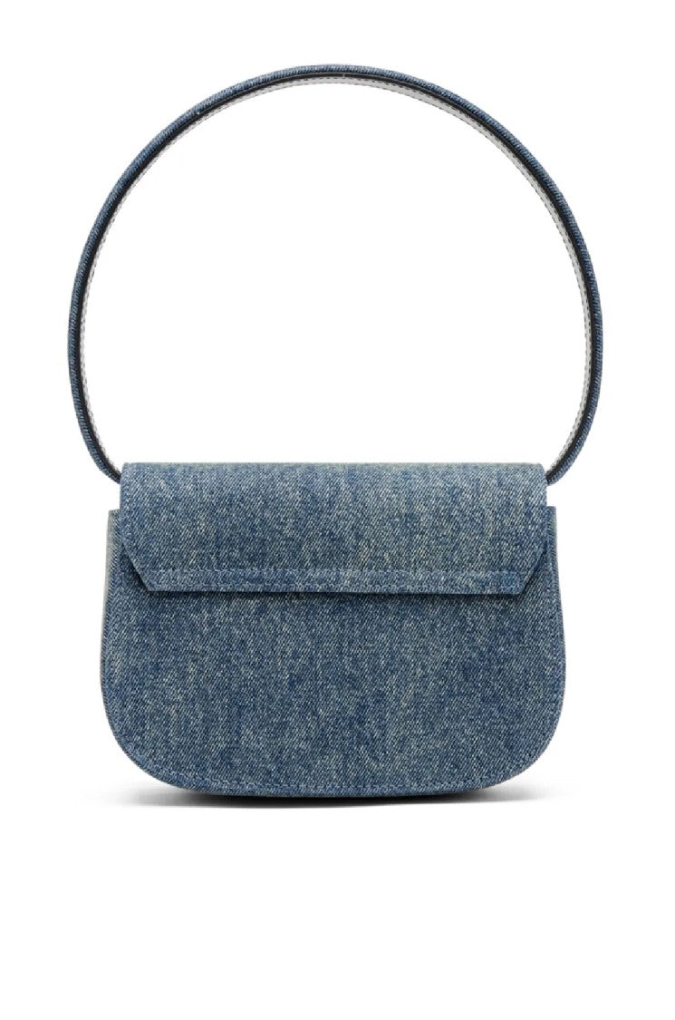 Diesel Structured Denim-Like Shoulder Bag