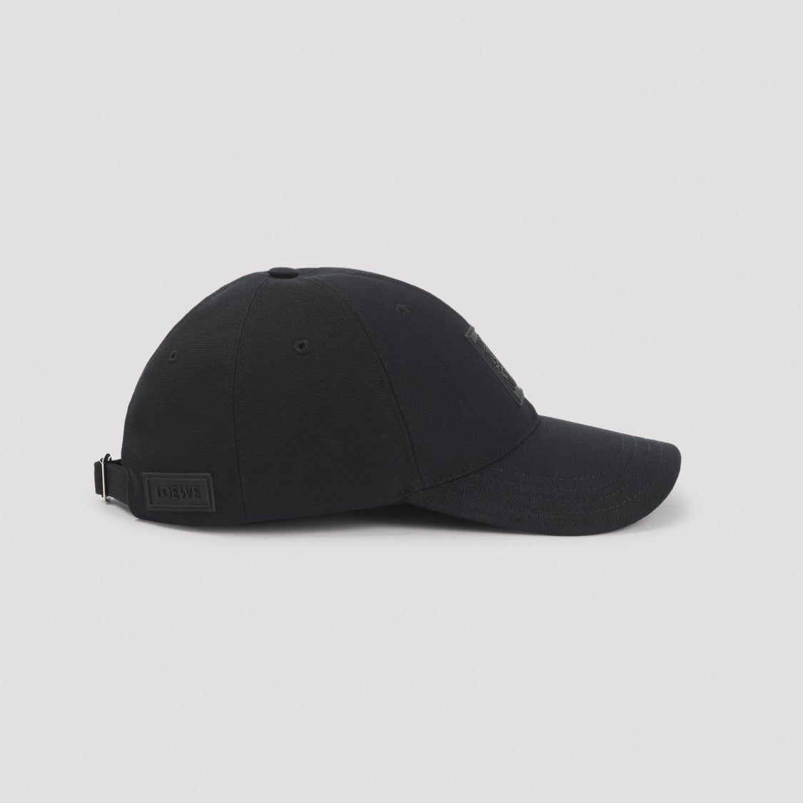 Loewe Structured Black Baseball Cap With Adjustable Strap