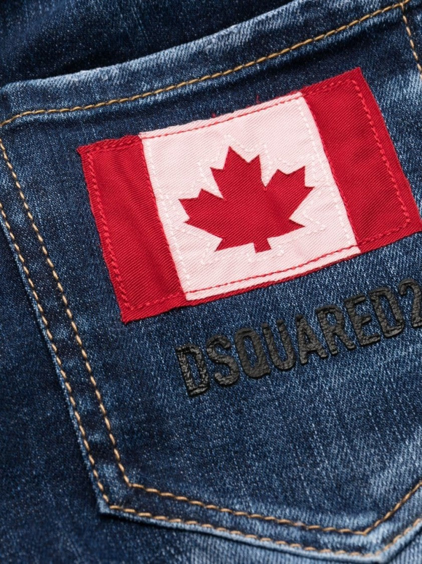 Dsquared2 Faded Wash Denim Trousers