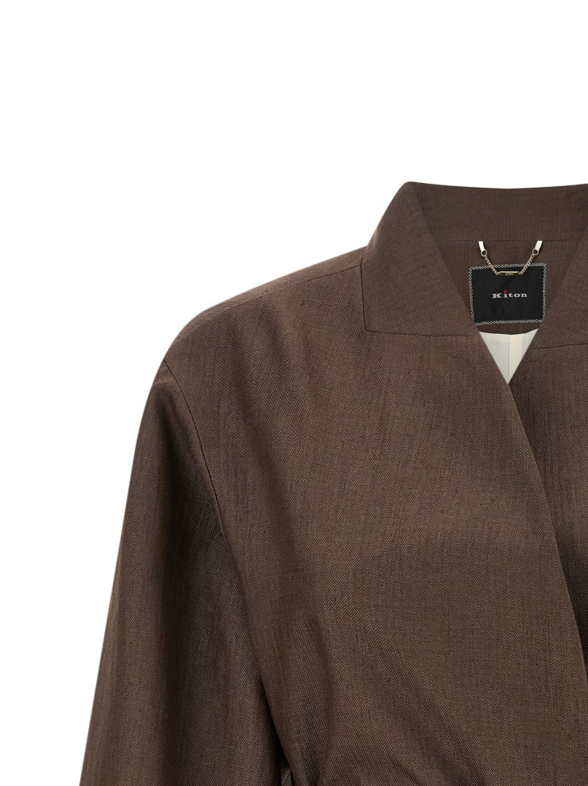 Kiton Linen Blend Blazer