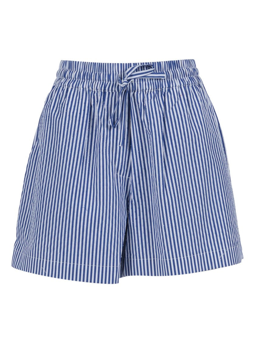 P.A.R.O.S.H. Vertical Stripe Cotton Shorts