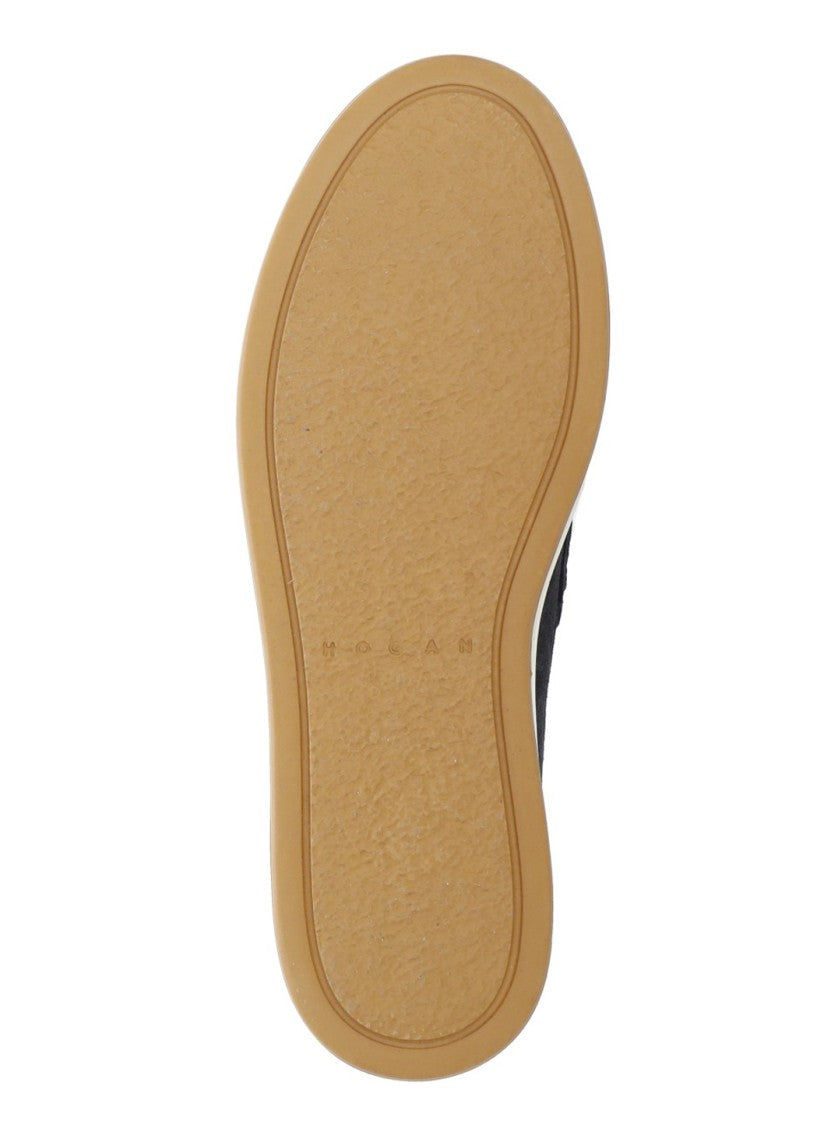 Hogan Blue H-Tv Suede Loafers