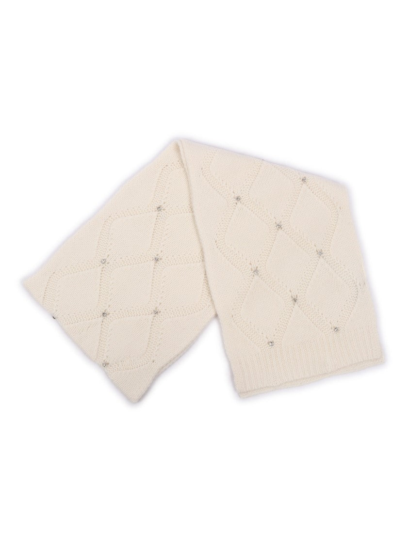 Kangra Cashmere Diamond Scarf + Caboucon Embroidery