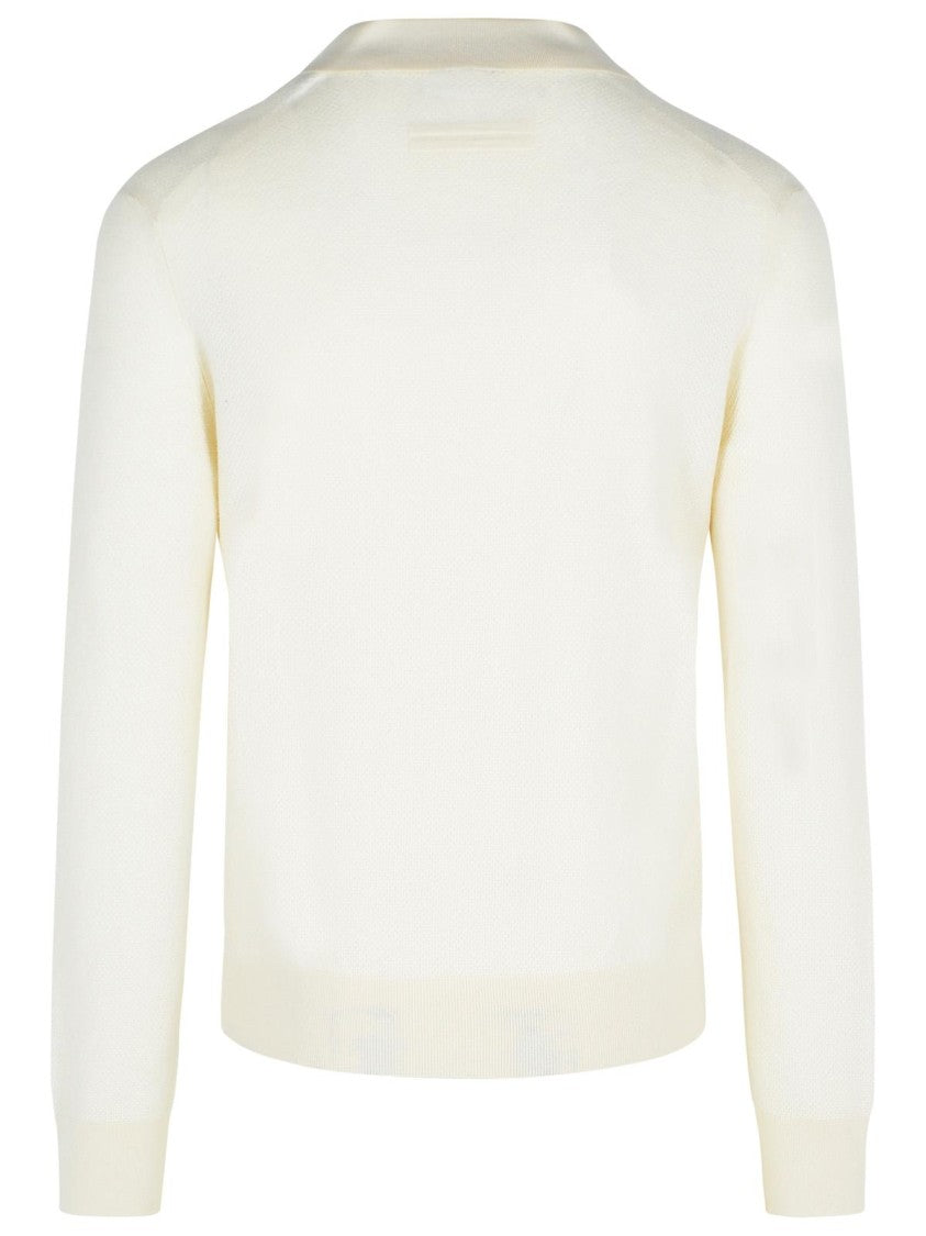 Zegna Oasi' Cream Cashmere Sweater